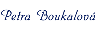 logo Petra Boukalová