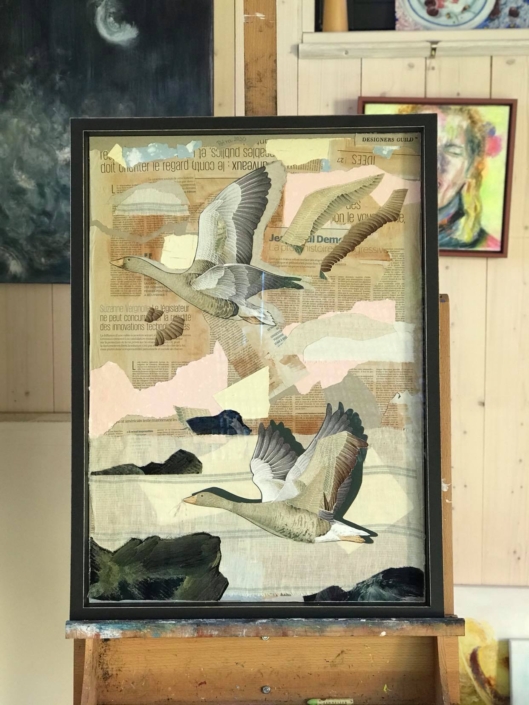 Divoké husy ( v rámu se sklem)